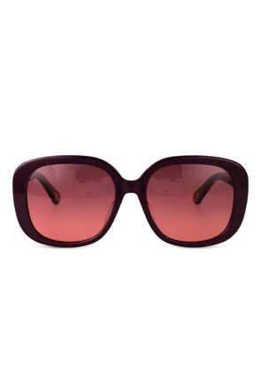 Chloé Eyewear oversized sunglasses - Red