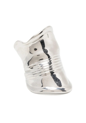 Jean Paul Gaultier the crushed can ring - Silver