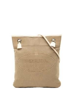 Prada Pre-Owned 2000-2025 Canvas Canapa Logo crossbody bag - Brown