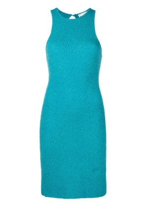 GANNI sleeveless knitted dress - Blue