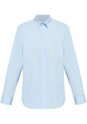 ETRO logo-embroidered shirt - Blue