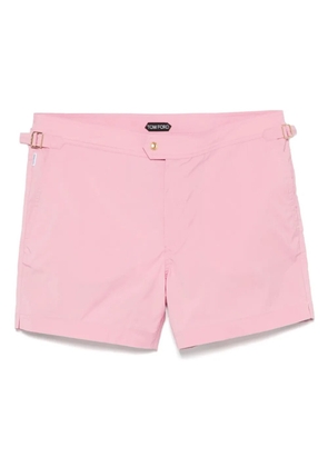 TOM FORD logo-tag swim shorts - Pink