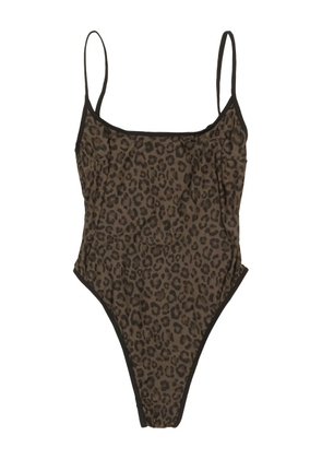 Bimba y Lola leopard-print swimsuit - Brown