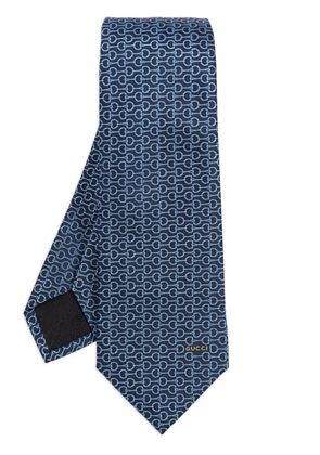 Gucci Horsebit silk tie - Blue