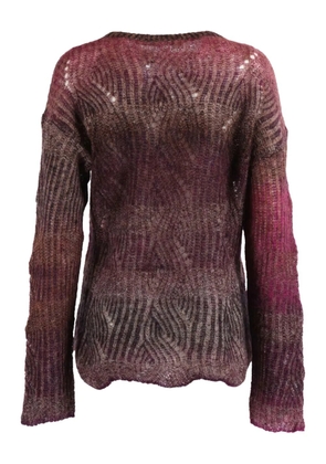 Kangra round-neck ombré-effect sweater - Purple