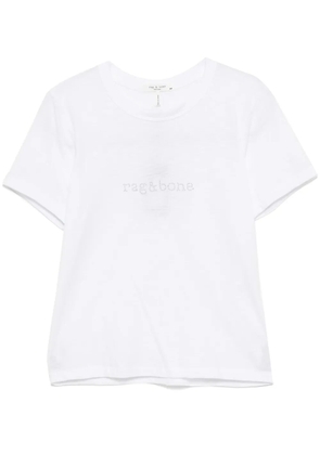 rag & bone logo-stud T-shirt - White