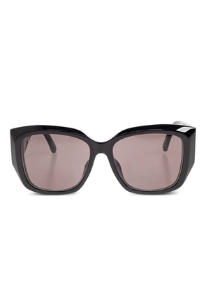 Balenciaga Eyewear BB logo rectangle sunglasses - Black