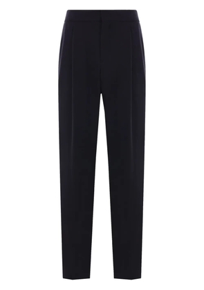 Giorgio Armani wool crepe pleated trousers - Blue
