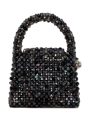 Bad at math beaded tote bag - Black