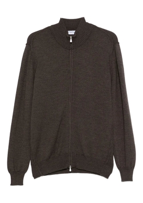 Gran Sasso zip-up cardigan - Brown