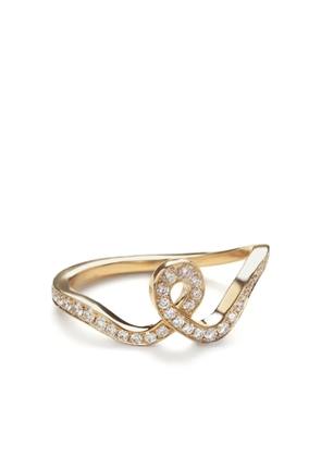Sophie Bille Brahe 18kt recycled yellow gold Ribbon diamond ring