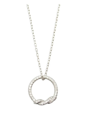 Cartier 10's 18kt white gold Entrelacés diamond necklace - Silver