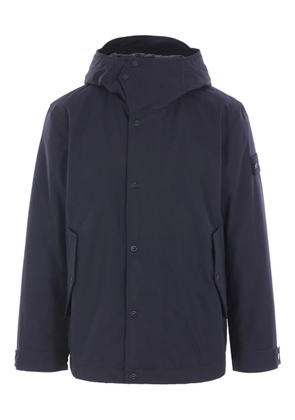 Stone Island hooded cotton jacket - Blue