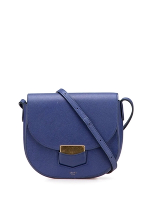 Celine Pre-Owned 2015 Small Grained Calfskin Trotteur crossbody bag - Blue
