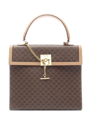 Celine Pre-Owned 2000s Macadam Leather Handbag - Brown