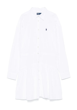Polo Ralph Lauren Polo Pony-embroidery mini dress - White