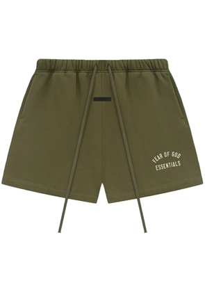 FEAR OF GOD ESSENTIALS logo-print track shorts - Green