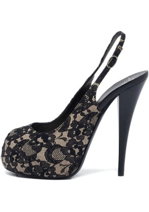 Giuseppe Zanotti Vintage 2023 145mm lace sandals - Black