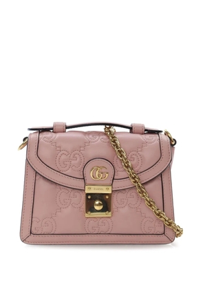 Gucci Pre-Owned 2016-2025 Small GG Matelasse Leather Top Handle Bag satchel - Pink