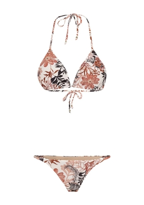 Amir Slama floral-print bikini - White