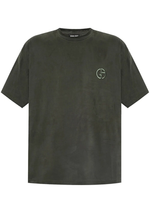 Giorgio Armani logo-embroidered T-shirt - Green