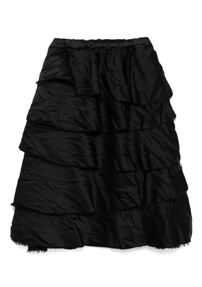 Black Comme Des Garçons layered skirt