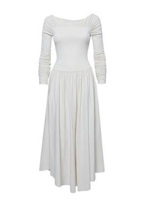 KHAITE Ren ruched dress - White