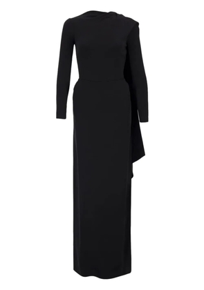 Balenciaga cape-design gown - Black