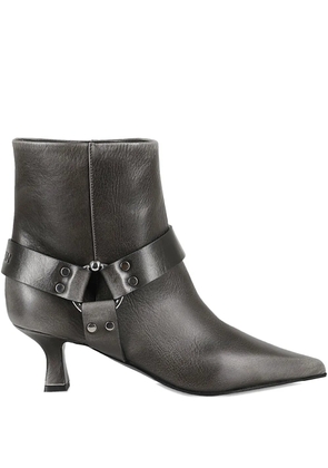 3juin 60mm logo-debossed boots - Grey