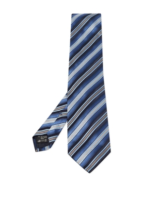 Ermenegildo Zegna Vintage striped silk tie - Blue