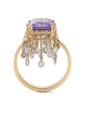 Lisa O 18K yellow gold amethyst ring