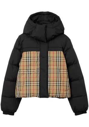 Burberry reversible Haymarket check puffer jacket - Black
