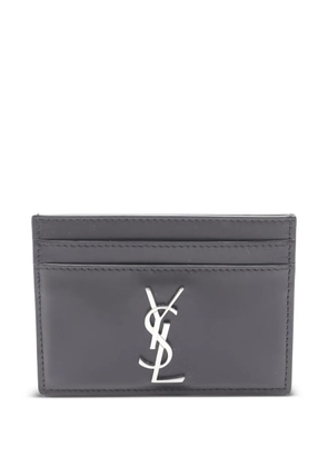 Saint Laurent Pre-Owned 20s Cassandra logo-plaque card case - Black