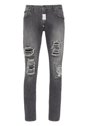 Philipp Plein Rock Star mid-rise slim-fit jeans - Grey