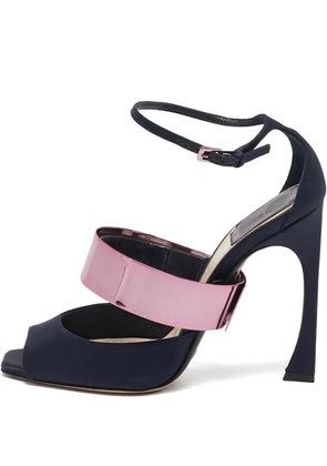 Christian Dior Pre-Owned 110mm satin heeled sandal - Black