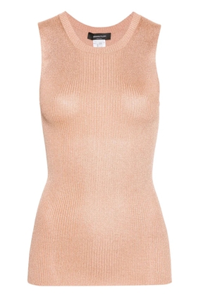 Fabiana Filippi lurex ribbed tank top - Neutrals