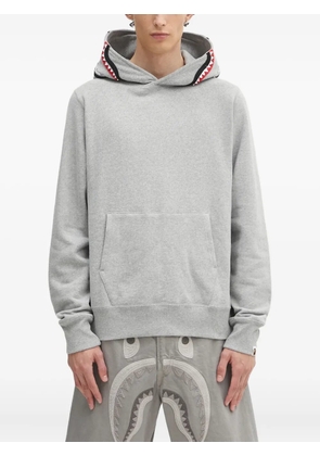 A BATHING APE® shark-motif hoodie - Grey