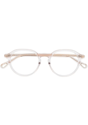 Chloé Eyewear transparent round frame glasses - White