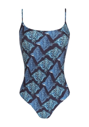 Lygia & Nanny stingray-print swimsuit - Blue