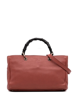 Gucci Pre-Owned 2016-2025 Medium Calfskin Bamboo Shopper satchel - Pink