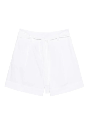 Marc O'Polo belted pleated shorts - White