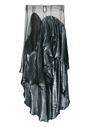 Paula Knorr panelled draped skirt - Black