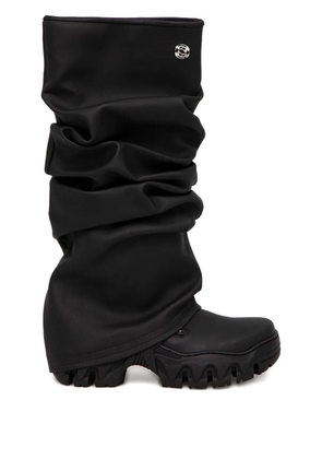 Rombaut ruffled knee-high boots - Black