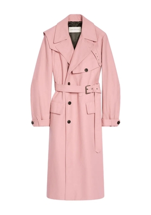 DRIES VAN NOTEN cotton trench coat - Pink