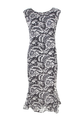 Escada Pre-Owned lace-detailed midi dress - White