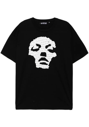 Mostly Heard Rarely Seen barcode face T-shirt - Black