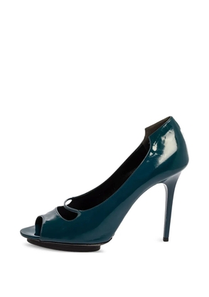 Balenciaga Pre-Owned 110mm peep-toe heeled pumps - Blue