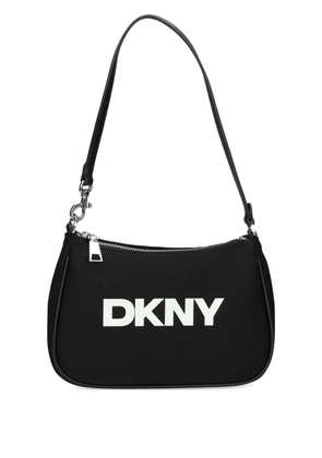 DKNY logo-print shoulder bag - Black