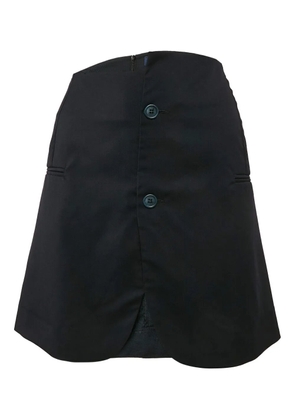 Jacquemus Pre-Owned button-front wool skirt - Black