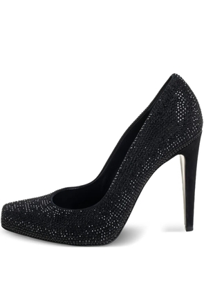 Christian Dior Pre-Owned rhinestone-embellished stiletto heels - Black